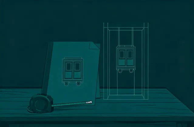 Freight elevator procurement sketch without a map pin