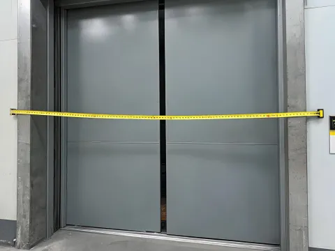 Car opening width check